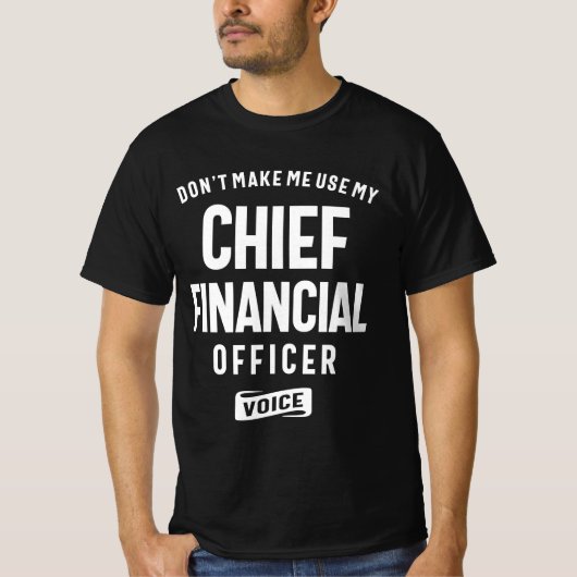 Hoofd van de financiële administratie t-shirt (Voorkant)