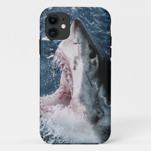Hoofd van de grote witte haai Case-Mate iPhone case (Achterkant)