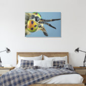 Hoofd van de hertenvlieg canvas afdruk (Insitu (Slaapkamer))