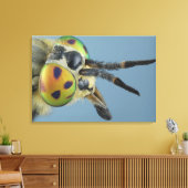 Hoofd van de hertenvlieg canvas afdruk (Insitu (Woonkamer))