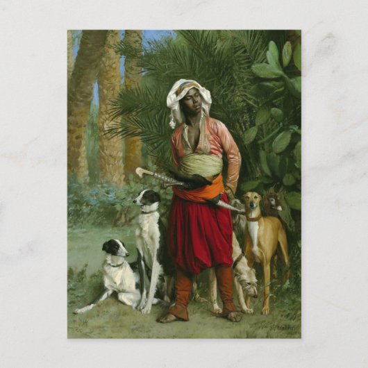 Hoofd van de honden van Gerome Briefkaart (Voorkant)
