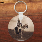  hoofd van de Indiase oorlog Sleutelhanger (Voorkant)