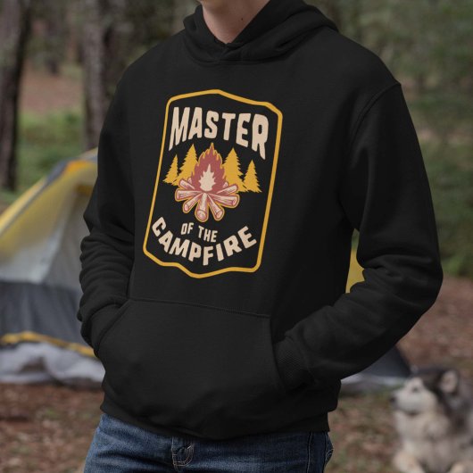 Hoofd van de kampvuur hoodie