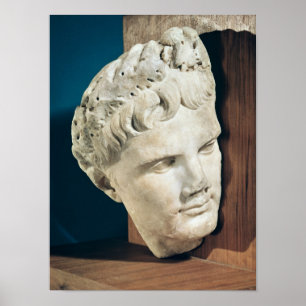Hoofd van de keizer Augustus 27-17 BC Poster