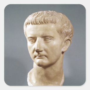 Hoofd van de keizer Tiberius Vierkante Sticker