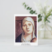 Hoofd van de Madonna van Antonello da Messina Briefkaart (Staand voorkant)