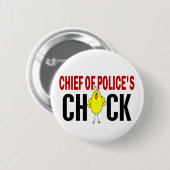 Hoofd van de politie ronde button 5,7 cm (Voorkant /achterkant)