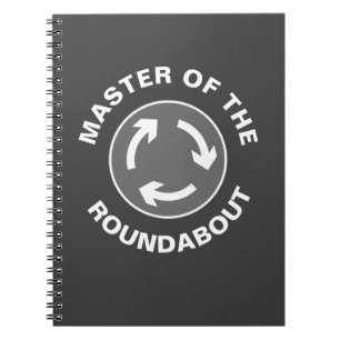 Hoofd van de Roundabout Vacation Photo Notebook Notitieboek