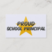 Hoofd van de school visitekaartje (Achterkant)