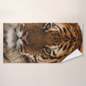Hoofd van de tijger van Siberië Badhanddoek (Badhanddoek)