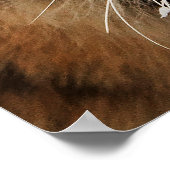 Hoofd van de tijger van Siberië Poster (Hoek)