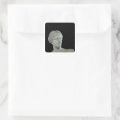 Hoofd van de Venus de Milo, c.100 BC Vierkante Sticker (Tas)