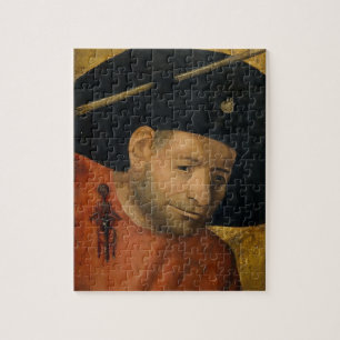 Hoofd van een Halberdier van Hieronymus Bosch Legpuzzel