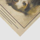 Hoofd van een hond, Auguste Renoir Art Decoupage Tissuepapier (Detail)