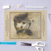Hoofd van een hond, Auguste Renoir Art Decoupage Tissuepapier (Craft)