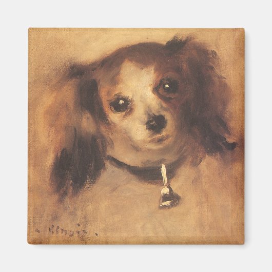 Hoofd van een hond van Pierre Renoir,  Kunst Magneet (Voorkant)