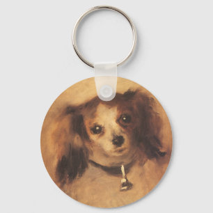 Hoofd van een hond van Pierre Renoir,  Kunst Sleutelhanger