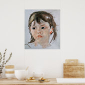 Hoofd van een jong meisje poster (Keuken)