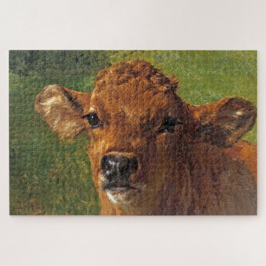 Hoofd van een kalf (door Rosa Bonheur) Legpuzzel (Horizontaal)