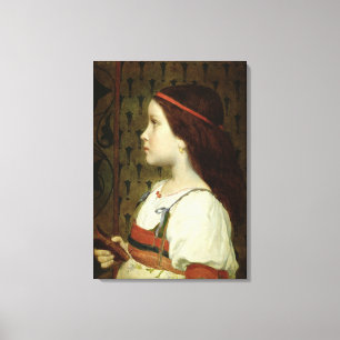 Hoofd van een kind, 1866 canvas afdruk