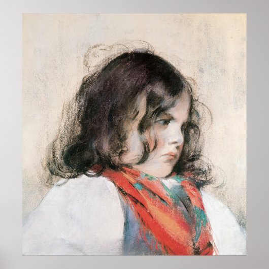 Hoofd van een kind poster (Voorkant)