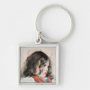 Hoofd van een kind sleutelhanger