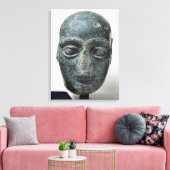 Hoofd van een man canvas afdruk (Insitu (Woonkamer))
