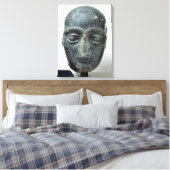Hoofd van een man canvas afdruk (Insitu (Slaapkamer))