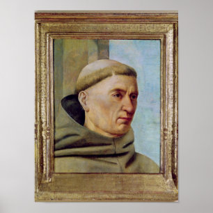 Hoofd van een monnik poster