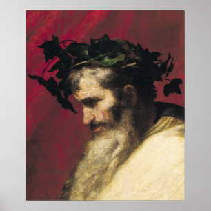 Hoofd van een oud Man Poster