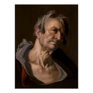 Hoofd van een oud Man van Abraham Bloemaert Perfect Poster