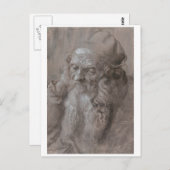 Hoofd van een oud Man van Albrecht Durer Briefkaart (Voorkant / Achterkant)
