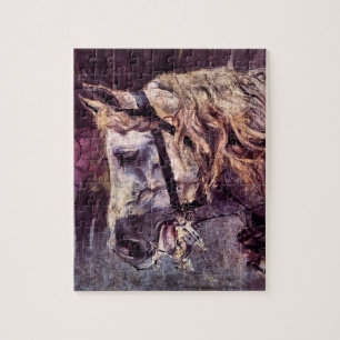Hoofd van een paard door Giovanni Boldini, Vintage Legpuzzel