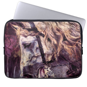 Hoofd van een paard van Giovanni Boldini, kunst Laptop Sleeve