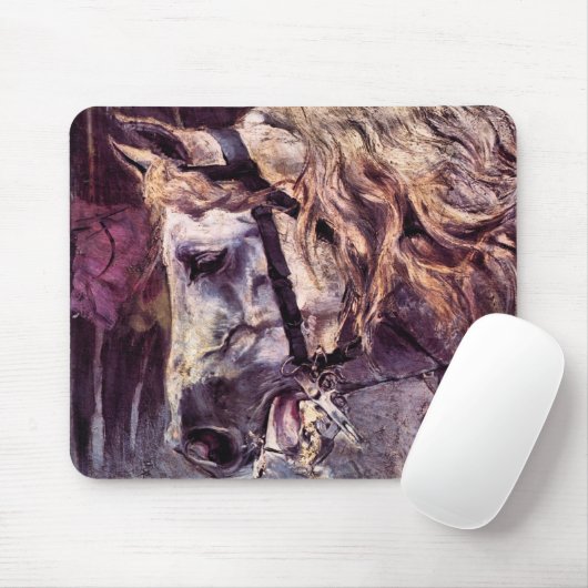 Hoofd van een paard van Giovanni Boldini, kunst Muismat (Met muis)