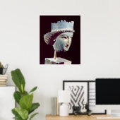 Hoofd van een prins uit Persepolis Poster (Thuiskantoor)