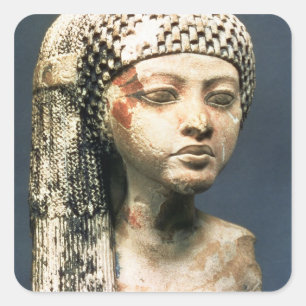 Hoofd van een prinses van de familie Akhenaten, N Vierkante Sticker