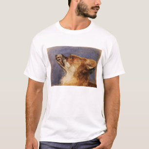 Hoofd van een vos t-shirt