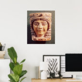 Hoofd van een vrouw, de Dame van de Nou Poster (Thuiskantoor)