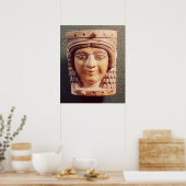 Hoofd van een vrouw, de Dame van de Nou Poster (Keuken)