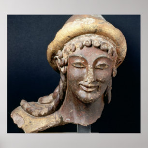 Hoofd van Hermes met pilo's Poster