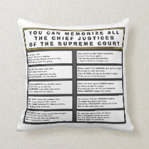 Hoofd van het Hooggerechtshof Justices Poem & List