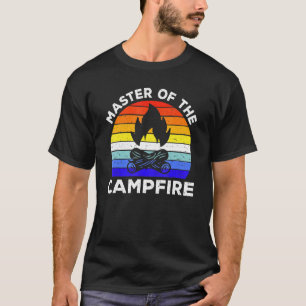 Hoofd van het kampeeravontuur van de Campfire F T-shirt