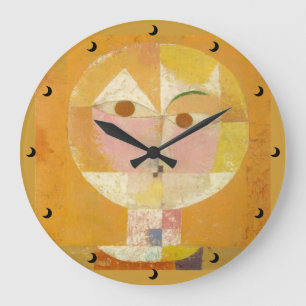 Hoofd van het Man dat de Senile Clock in 3 maten g Grote Klok