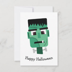 Hoofd van het Monster van Frankenstein Kaart