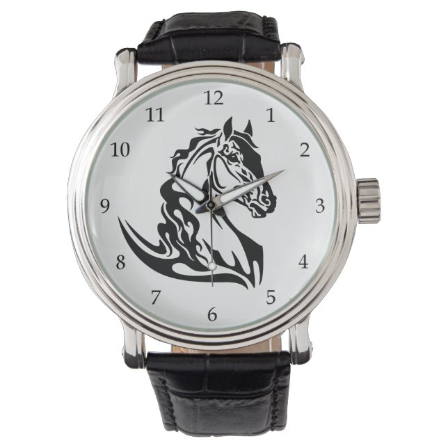 hoofd van het paard horloge (Voorkant)