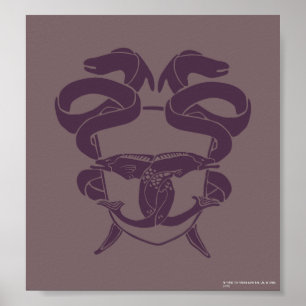 Hoofd van het symbool Laketown Poster