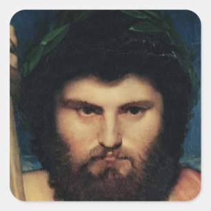 Hoofd van Jupiter, studie voor Jupiter en Thetis Vierkante Sticker