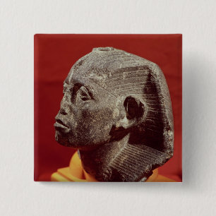 Hoofd van Sesostris III, van Medamud nabij Vierkante Button 5,1 Cm