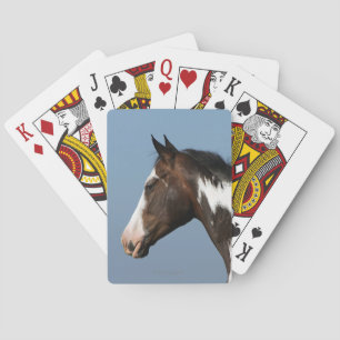 Hoofd verf paard 1 speelkaarten